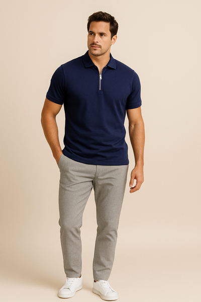 Ashford | Robert Zip Polo Shirt – Slim Fit