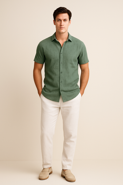 Ashford | Button-Down Shirt – Casual Short Sleeve Style for Men