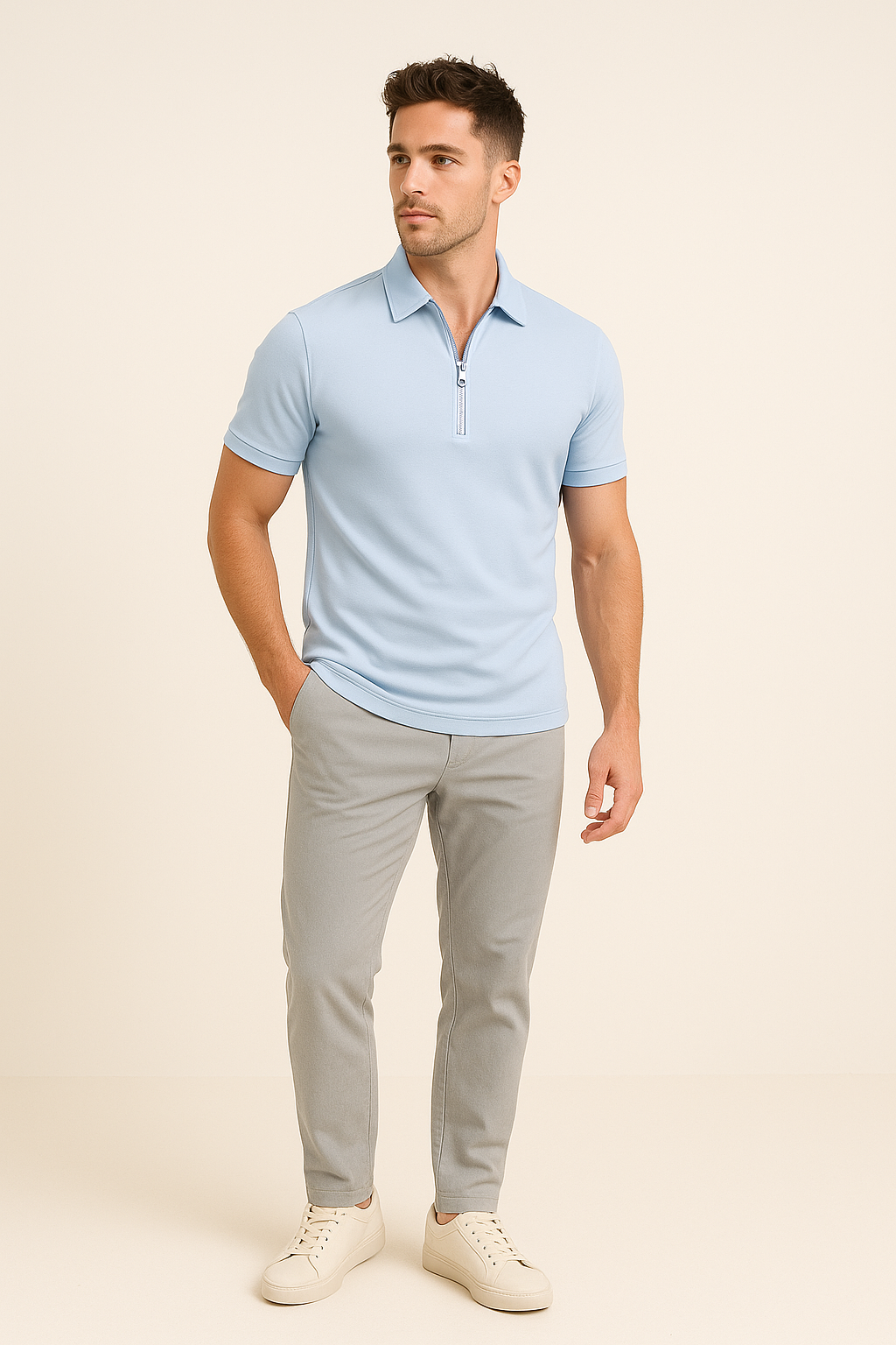 Ashford | Robert Zip Polo Shirt – Slim Fit
