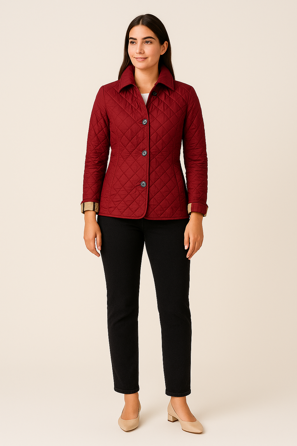 Lightweight Quilted Coat with Button Closure – Classic Fit