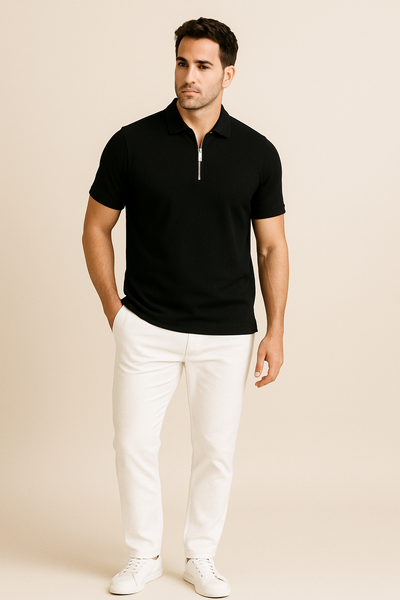 Ashford | Robert Zip Polo Shirt – Slim Fit