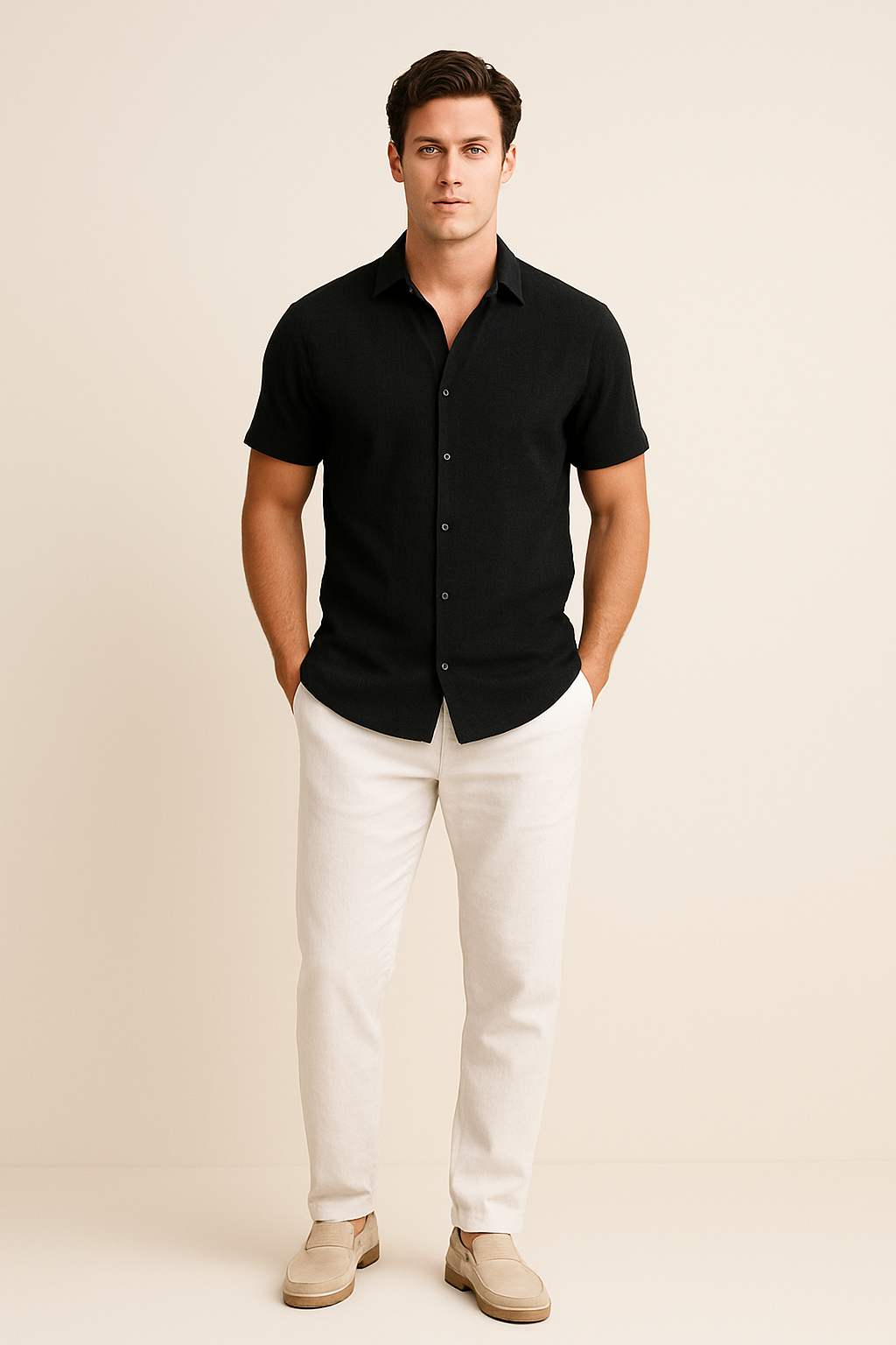 Ashford | Button-Down Shirt – Casual Short Sleeve Style for Men