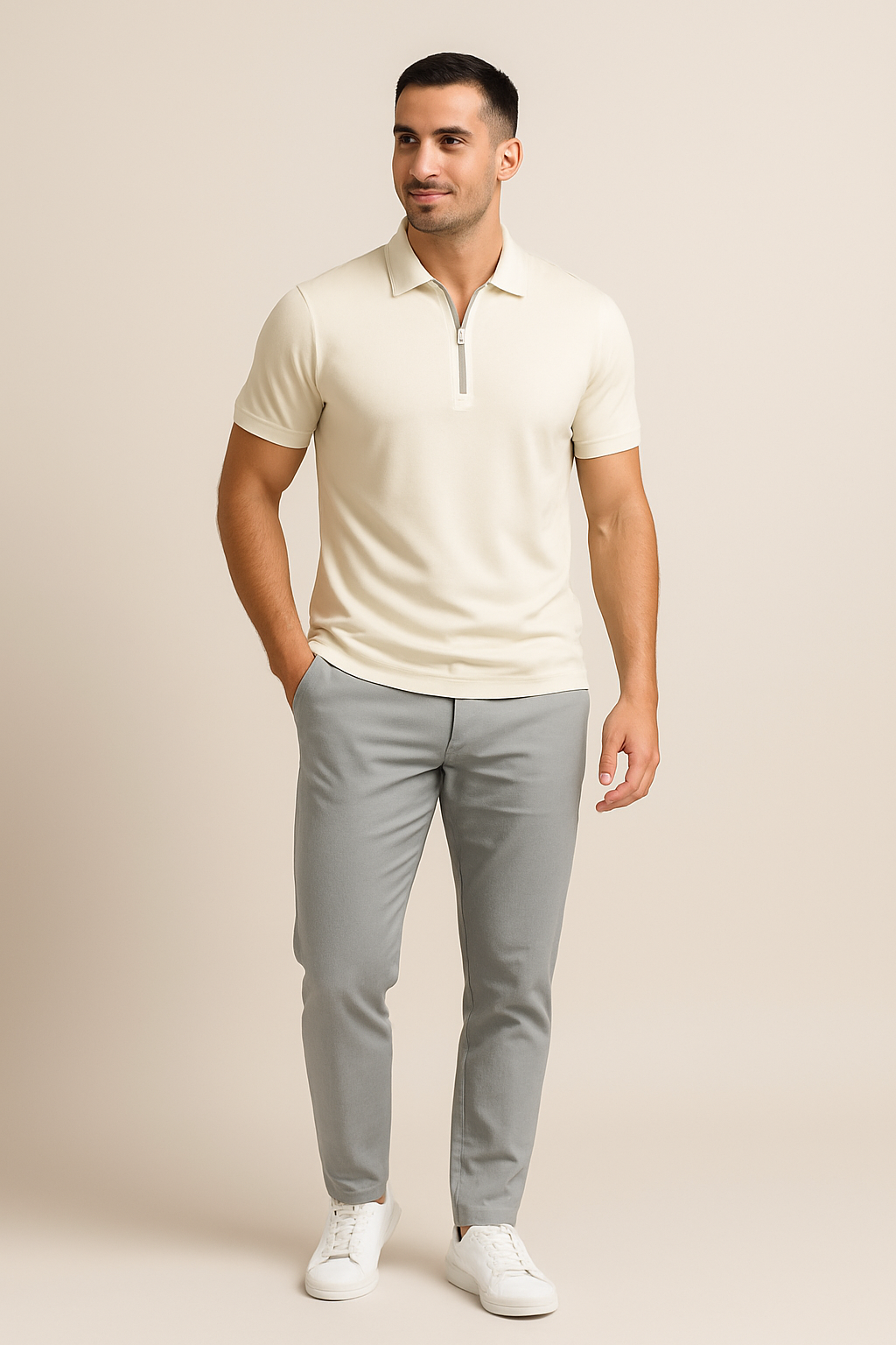 Ashford | Robert Zip Polo Shirt – Slim Fit