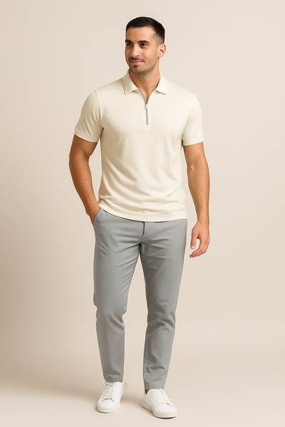 Ashford | Robert Zip Polo Shirt – Slim Fit