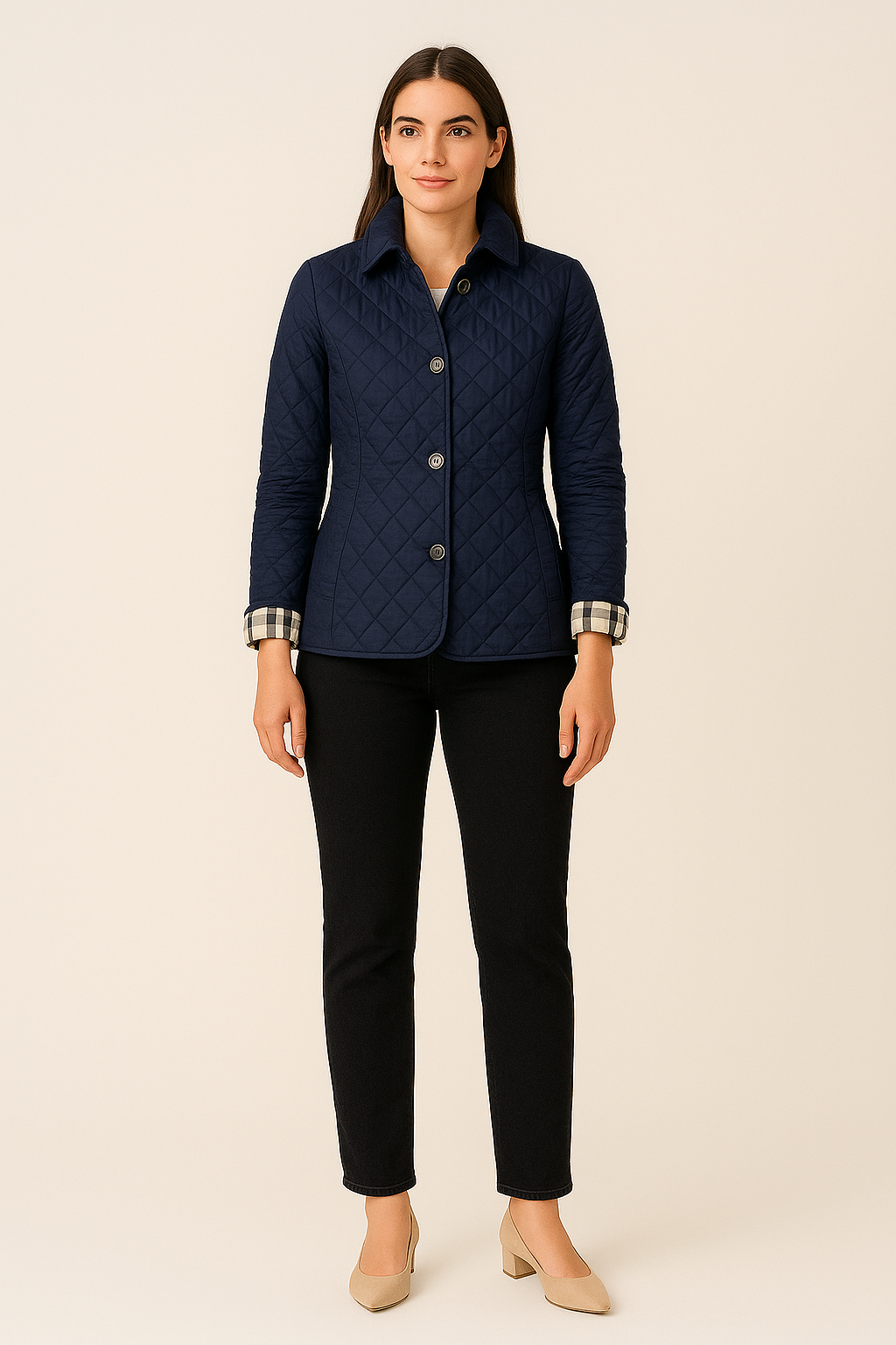 Lightweight Quilted Coat with Button Closure – Classic Fit
