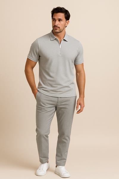 Ashford | Robert Zip Polo Shirt – Slim Fit