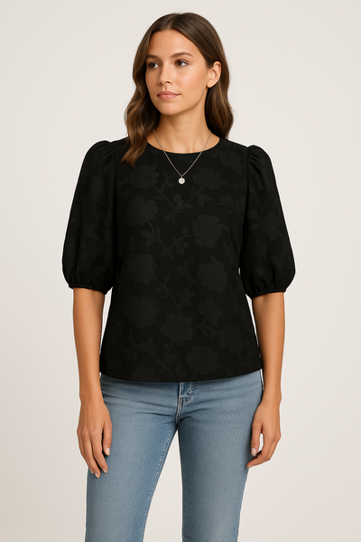 Puff Sleeve Chiffon Shirt – Ashford Puff Sleeve Chiffon Shirt Light And Elegant