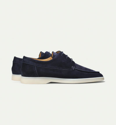Ashford | Álvaro – Men's Suede Moccasin Loafers with Lace-Up Finish