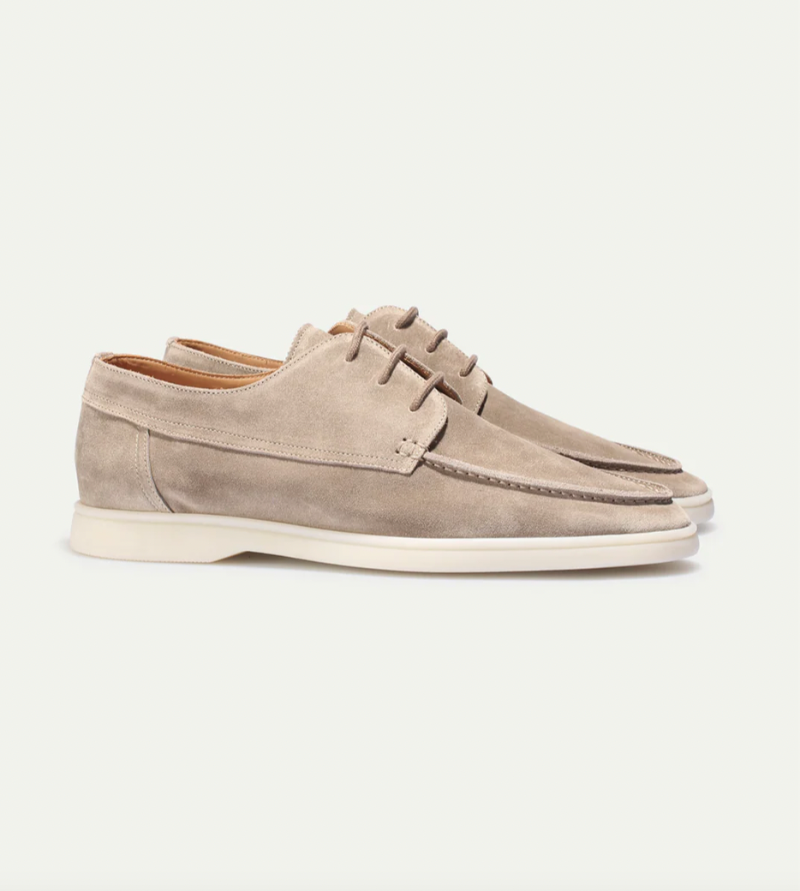 Ashford | Álvaro – Men's Suede Moccasin Loafers with Lace-Up Finish