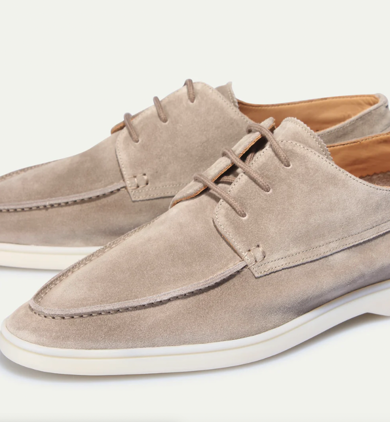 Ashford | Álvaro – Men's Suede Moccasin Loafers with Lace-Up Finish