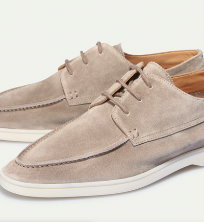 Ashford | Álvaro – Men's Suede Moccasin Loafers with Lace-Up Finish