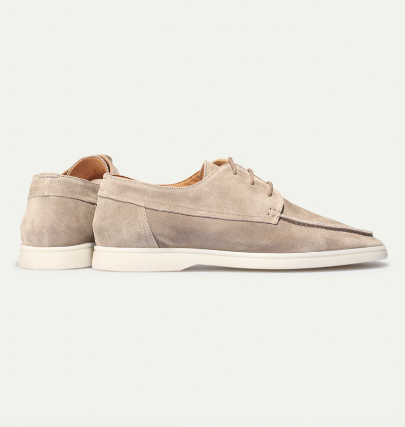 Ashford | Álvaro – Men's Suede Moccasin Loafers with Lace-Up Finish