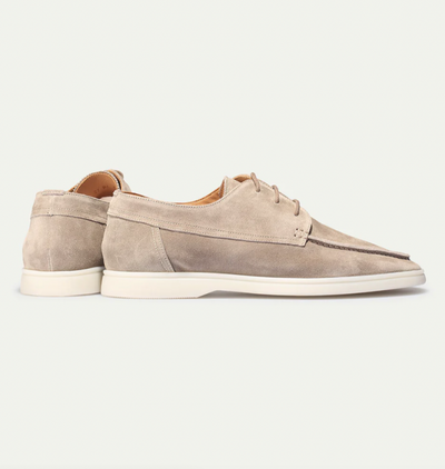 Ashford | Álvaro – Men's Suede Moccasin Loafers with Lace-Up Finish