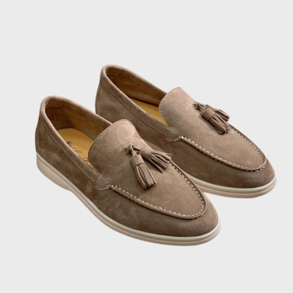 Ashford | Mateo – Men's Suede Tassel Loafers with Moccasin Toe