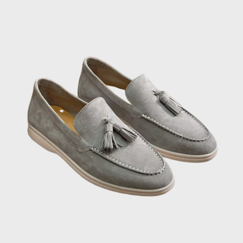Ashford | Mateo – Men's Suede Tassel Loafers with Moccasin Toe