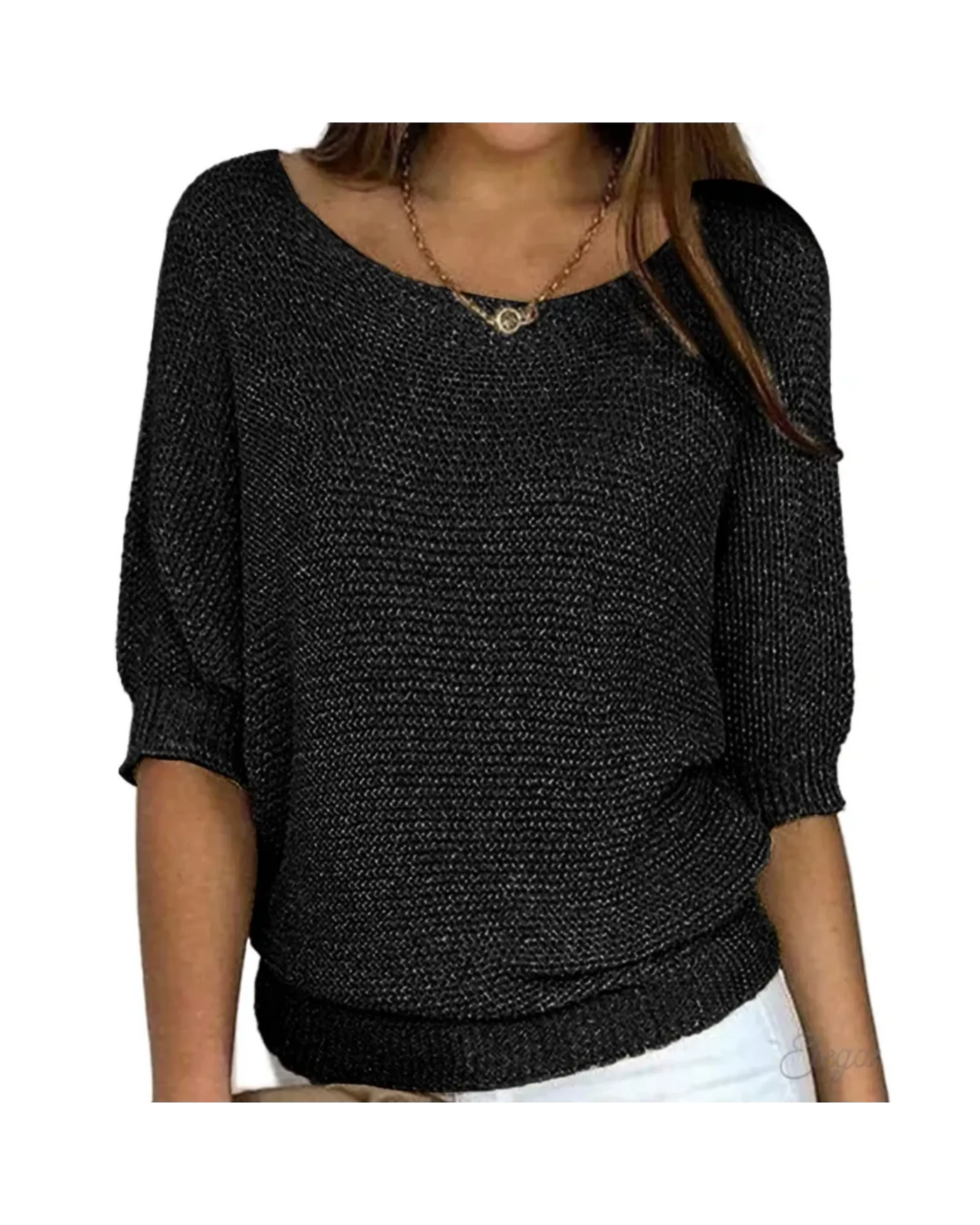 Crew Neck Knitted Sweater – Soft Touch and Classic Fit