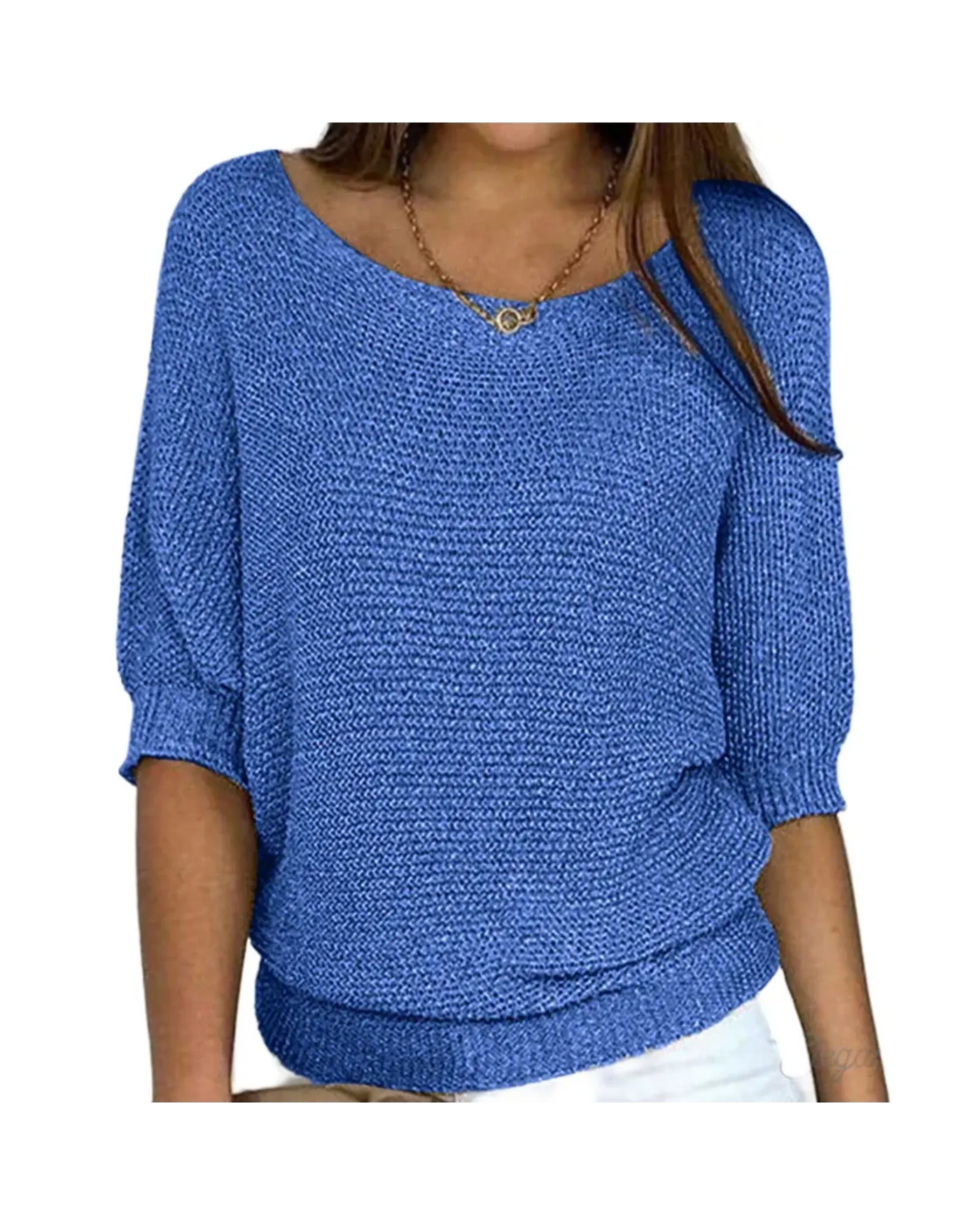 Crew Neck Knitted Sweater – Soft Touch and Classic Fit