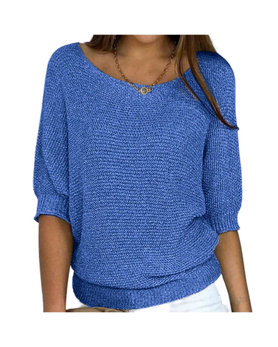 Crew Neck Knitted Sweater – Soft Touch and Classic Fit