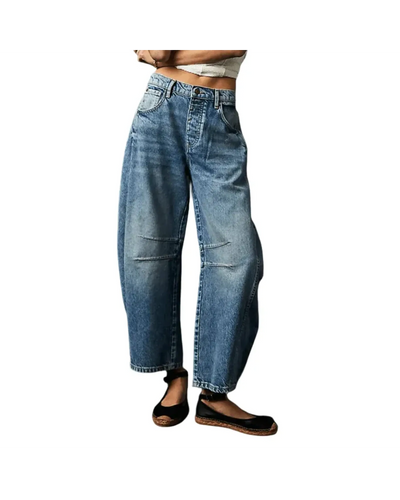 Wide Leg High Waist Jeans – Women'S Wide Leg High Waisted Jeans – Elegant Fit,