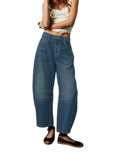Relaxed Fit High Waist Jeans – Women'S Loose Fit Jeans – Comfortable & Durable,