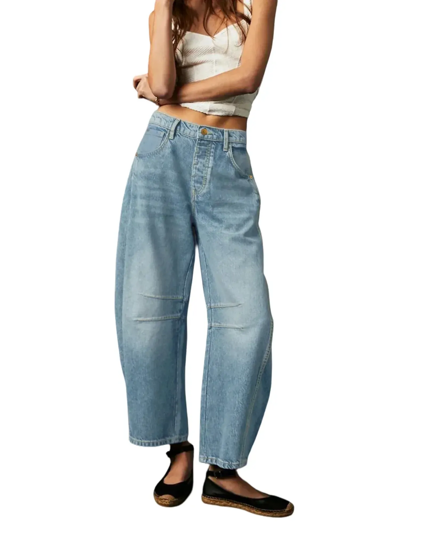 Relaxed Fit High Waist Jeans – Women'S Loose Fit Jeans – Comfortable & Durable,