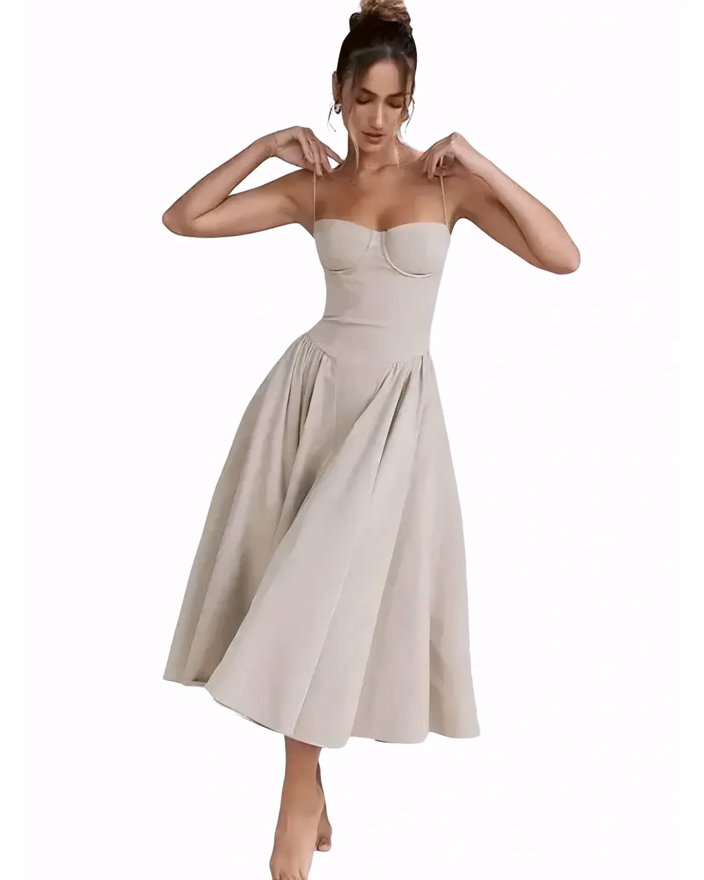 Mini Dress – Women'S Summer V-Neck Dress - Lightweight Casual Polyester Mini