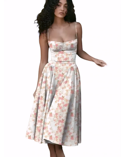 Mini Dress – Women'S Summer V-Neck Dress - Lightweight Casual Polyester Mini