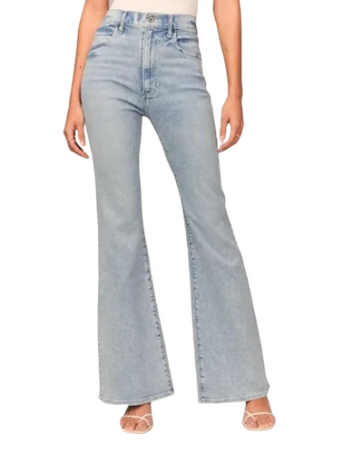 Wide Leg High Waist Jeans – Women'S Flared Jeans – High Waist, Stretch Fit,