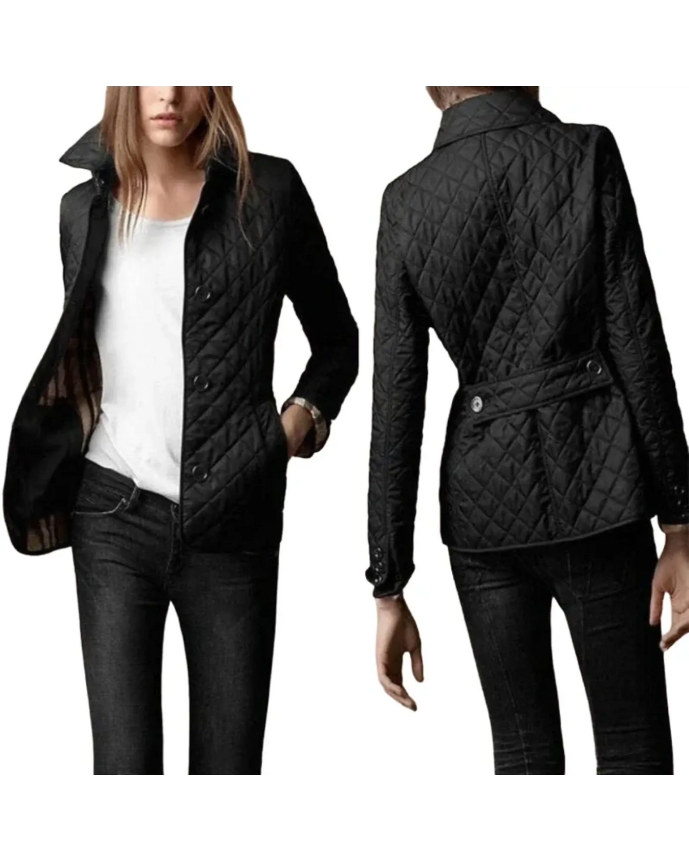 Lightweight Quilted Coat with Button Closure – Classic Fit