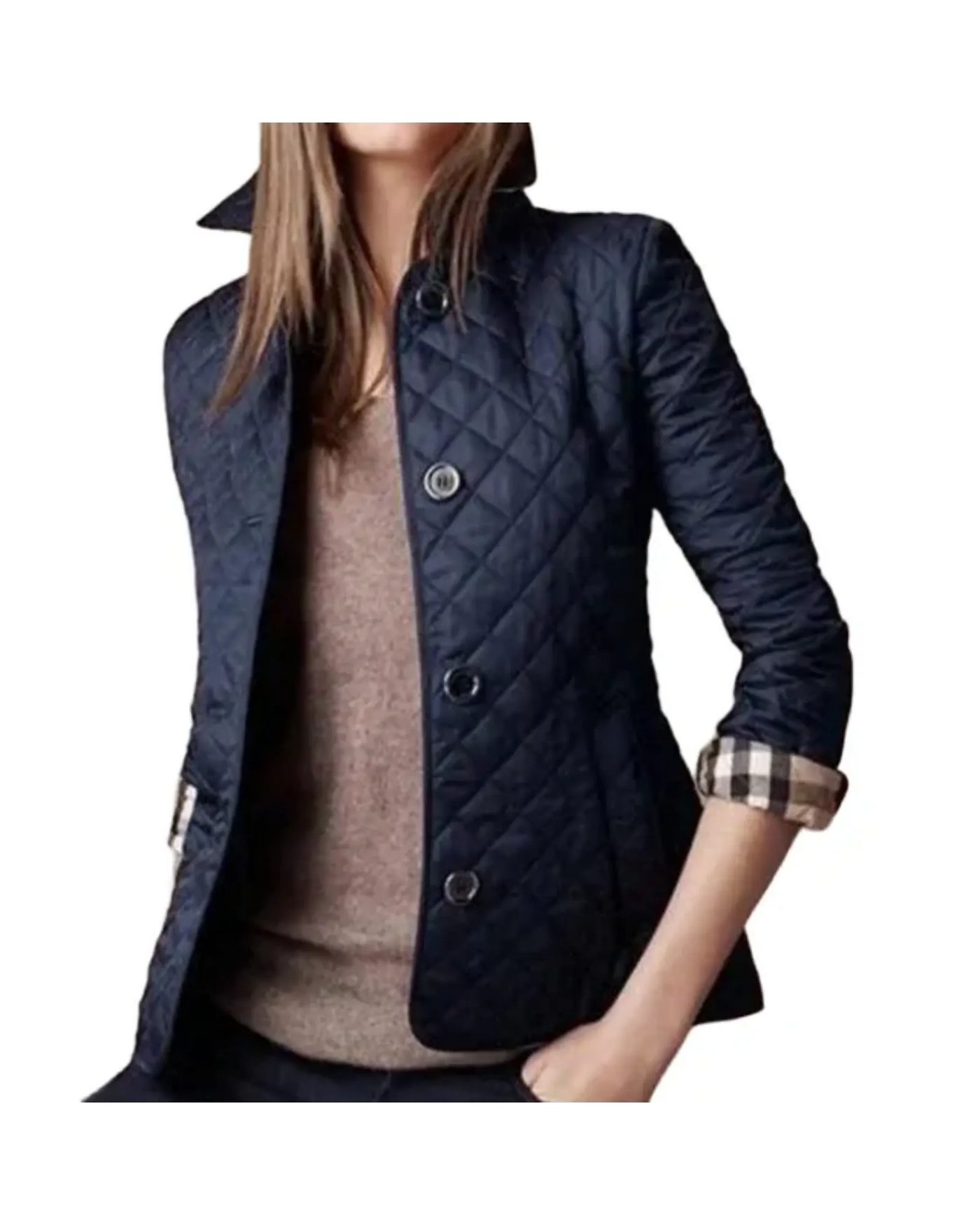 Lightweight Quilted Coat with Button Closure – Classic Fit