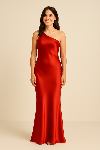 Ashford | Mila Backless Satin Gown Dress