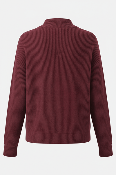Ashford | Aava – Women’s Ribbed Knit Wrap Sweater Top with Asymmetrical Hem - Ashford London Clothing