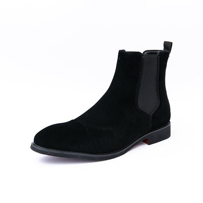 Ashford | Aiden – Men’s Leather Cap Toe Slip - On Boots - Ashford London Clothing