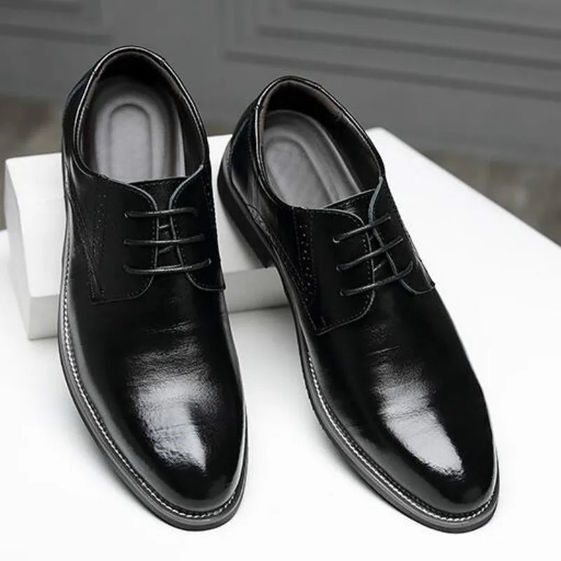 Ashford | Aiden Men’s Oxford Shoes - Polished Leather - Classic Closed Lacing - Formal Dress Style - Ashford London Clothing