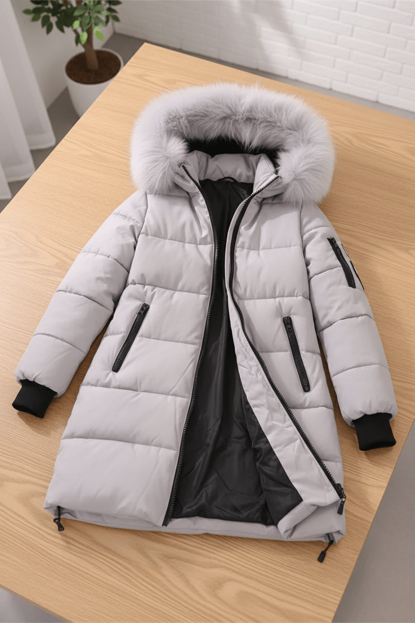 Ashford | Alannah – Women’s Quilted Insulated Parka Jacket with Fur Collar - Ashford London Clothing