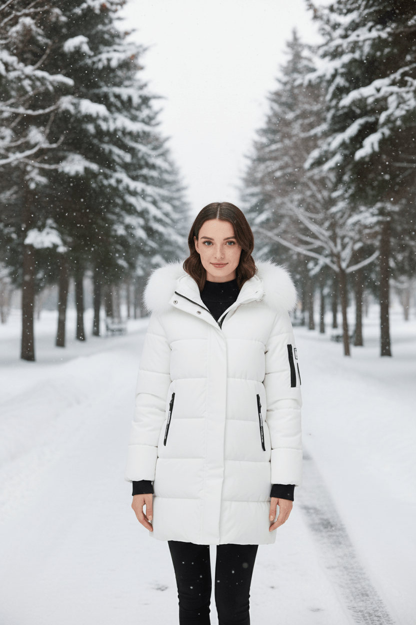 Ashford | Alannah – Women’s Quilted Insulated Parka Jacket with Fur Collar - Ashford London Clothing