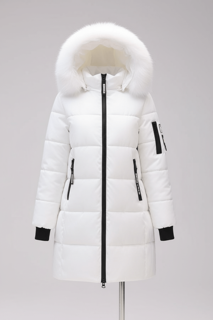 Ashford | Alannah – Women’s Quilted Insulated Parka Jacket with Fur Collar - Ashford London Clothing