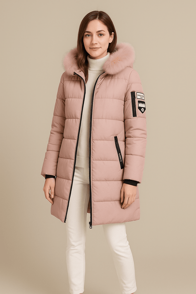 Ashford | Alannah – Women’s Quilted Insulated Parka Jacket with Fur Collar - Ashford London Clothing