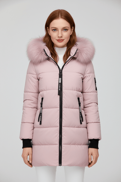 Ashford | Alannah – Women’s Quilted Insulated Parka Jacket with Fur Collar - Ashford London Clothing