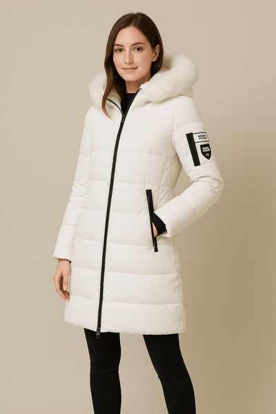 Ashford | Alannah – Women’s Quilted Insulated Parka Jacket with Fur Collar - Ashford London Clothing