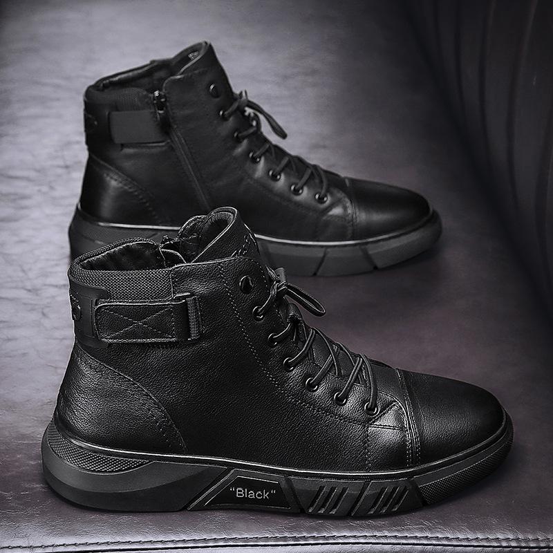 Ashford | Alastair – Men’s Structured Leather Ankle Boots with Buckle Detail - Ashford London Clothing
