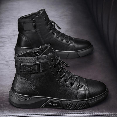 Ashford | Alastair – Men’s Structured Leather Ankle Boots with Buckle Detail - Ashford London Clothing