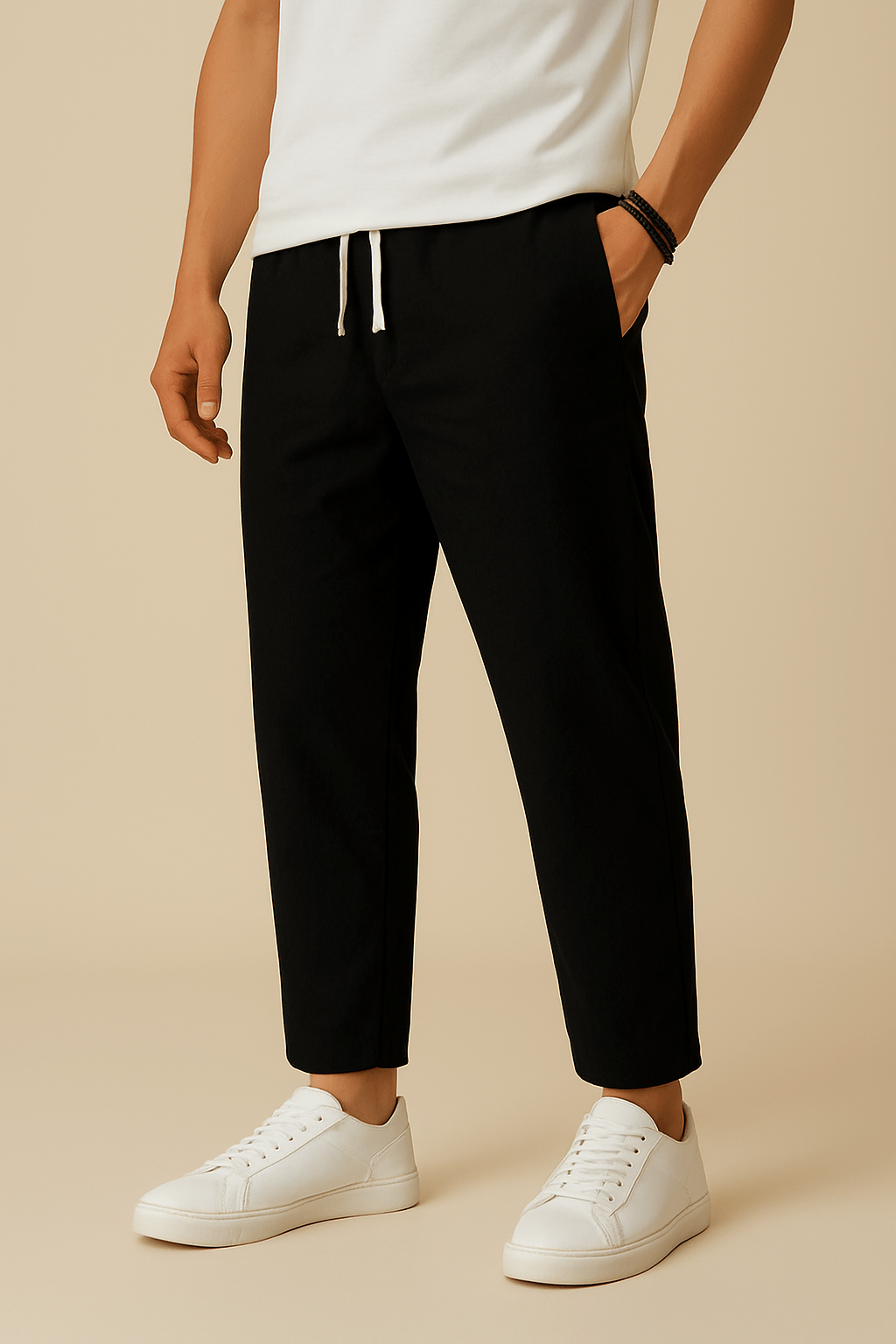 Ashford | Alicante Beach Lightweight Linen Style Trousers with Breathable Weave - Ashford London Clothing