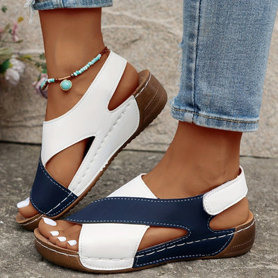Ashford | Alina Women’s Wedge Sandals – Crisscross Straps – Open Toe – Summer Comfort - Ashford London Clothing