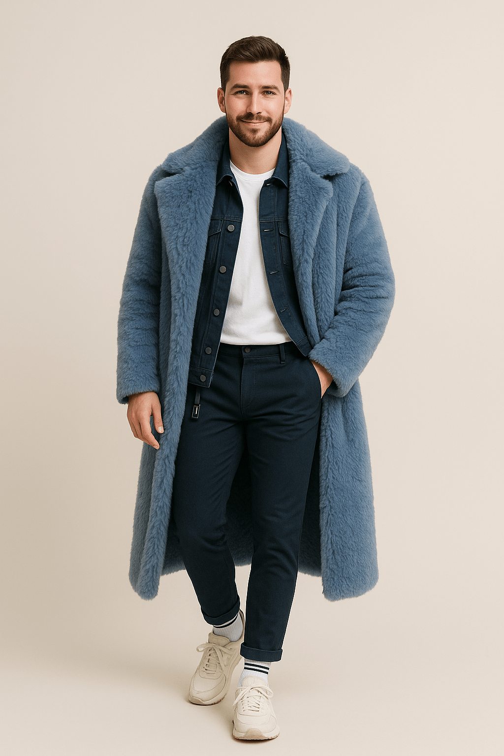 Ashford | Alistair – Men’s Shearling Lined Oversized Insulated Trench Coat - Ashford London Clothing