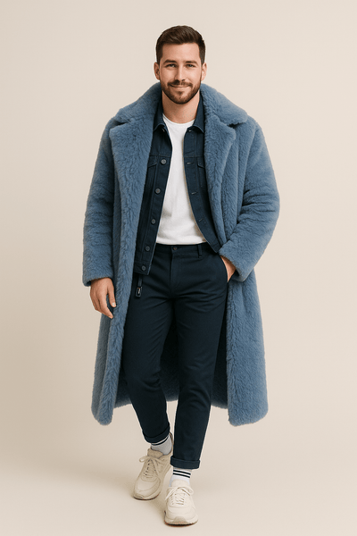 Ashford | Alistair – Men’s Shearling Lined Oversized Insulated Trench Coat - Ashford London Clothing