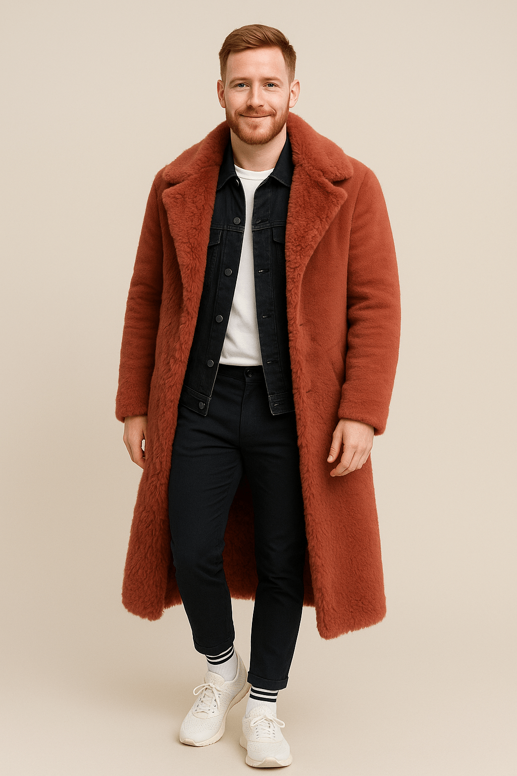 Ashford | Alistair – Men’s Shearling Lined Oversized Insulated Trench Coat - Ashford London Clothing