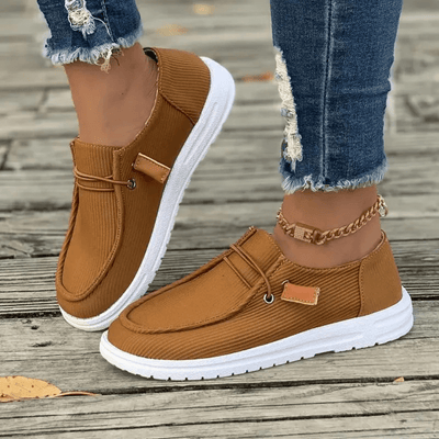 Ashford | Amélie – Women’s Slip - On Shoes – Soft Knit – Flat Sole – Textured Upper – Casual Fit - Ashford London Clothing