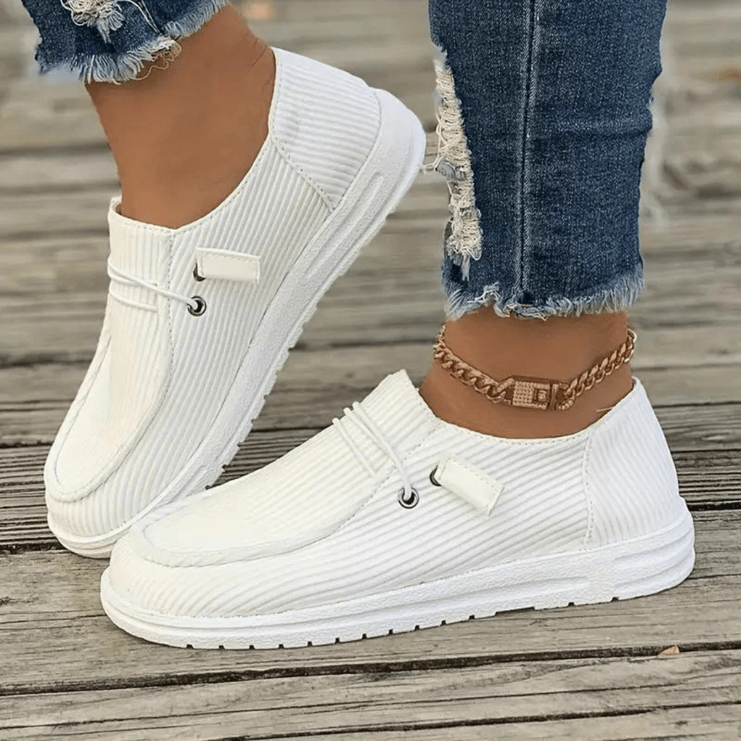 Ashford | Amélie – Women’s Slip - On Shoes – Soft Knit – Flat Sole – Textured Upper – Casual Fit - Ashford London Clothing
