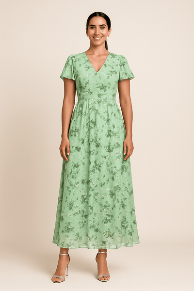 Ashford | Ashford London Womens Elegant Midi Dress - Ashford London Clothing